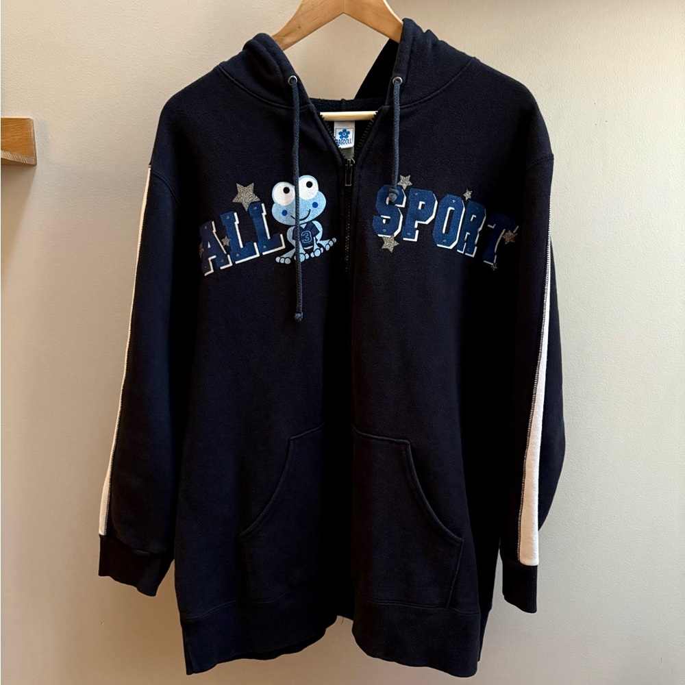 Ragdoll vintage 90s / Y2K “All Sport” frog hoodie Women’s L